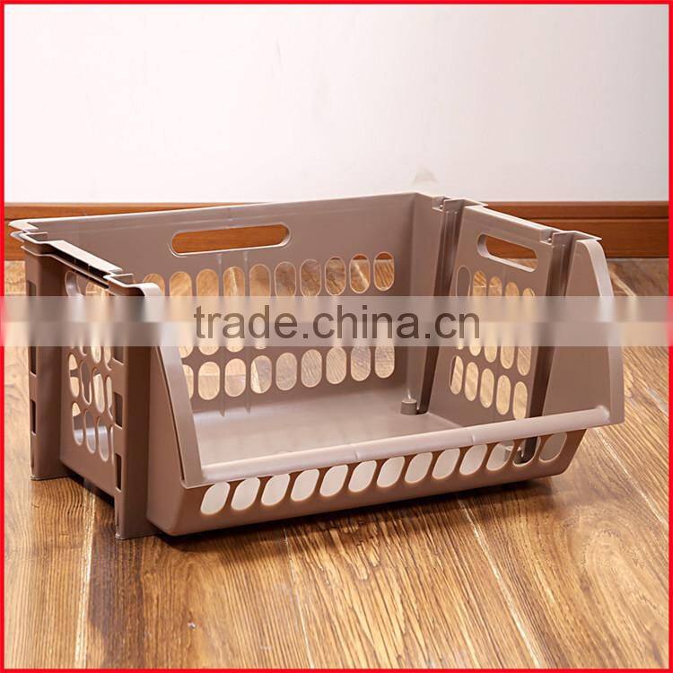 Plastic Single Stacking Stackers Storage Baskets Veg Rack Vegetable
