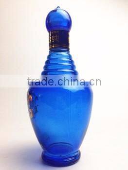 750ml Empty Vodka Black Glass Wine Bottles for Olive Oil Wholesale