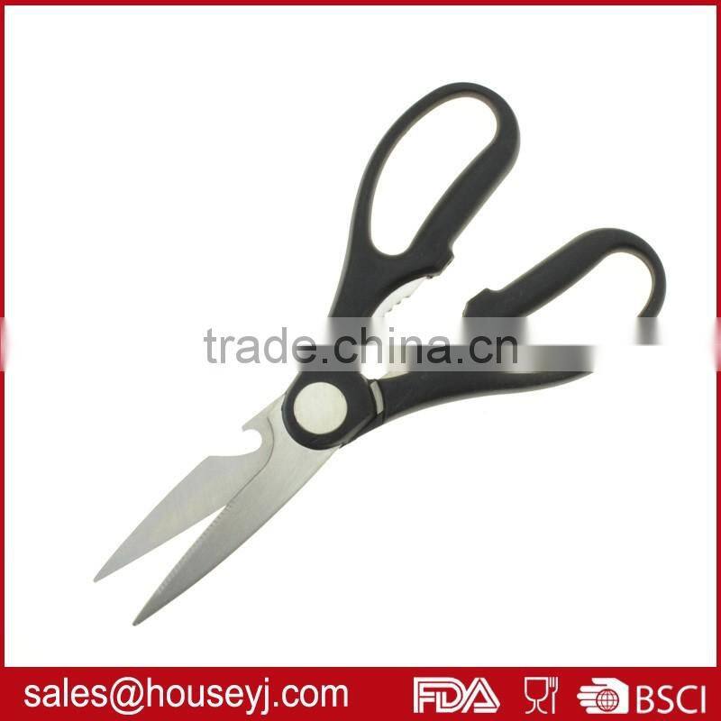 high quality stainless steel kitchen scissors with pp plastic handle