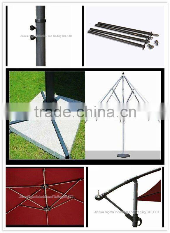 2014 Hot sale folding outdoor heavy duty outdoor folding picnic roma outdoor umbrella