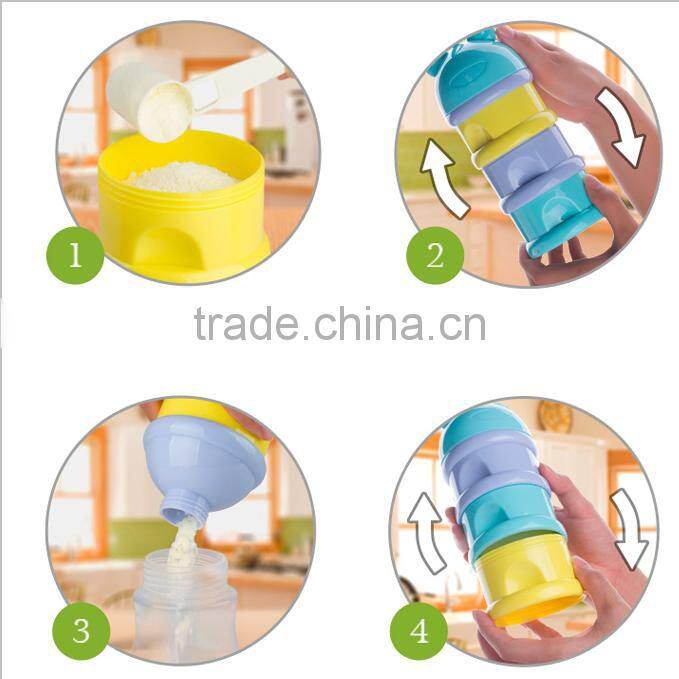 Wholesale Stock Small Order Cartoon Worm Baby Milk Snacks Storage Box