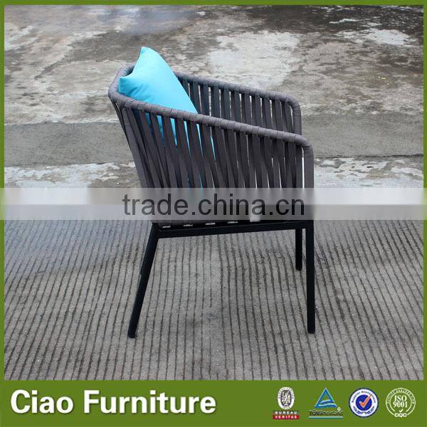 Modern ribbon dining chairs patio furniture