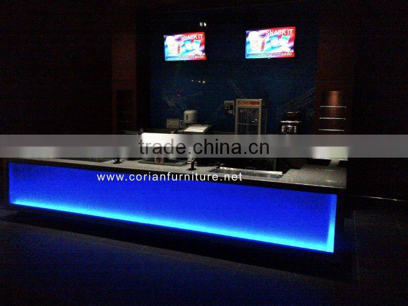 CORIAN coffee bar counters for sale/bar table for coffee