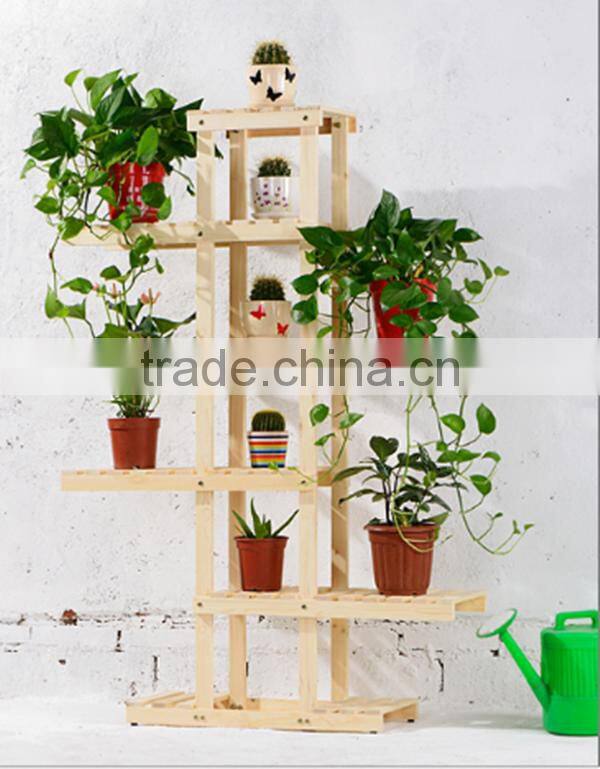 Handmade wholesale 4 floor flower rack for sale
