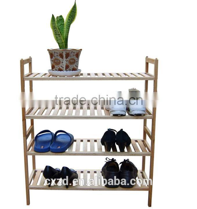 home furniture four-tier walnut shoe rack