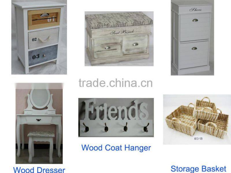 furniture woven basket cabinet with ironing board