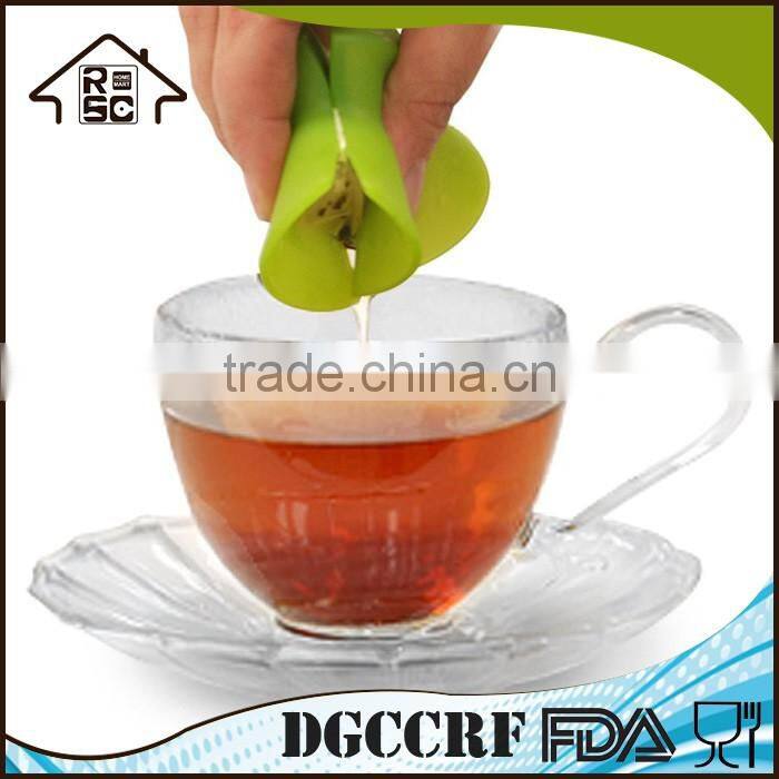 NBRSC Strict Quality Control Manufacturer Tea Bag Buddy Silicone Cup Cover with String Holder
