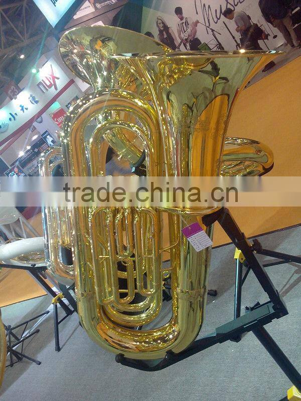 Silver plated F key marching mellophone horn