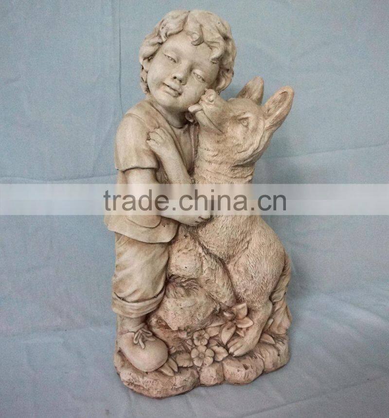 Fiberglass colorful statue garden ornament