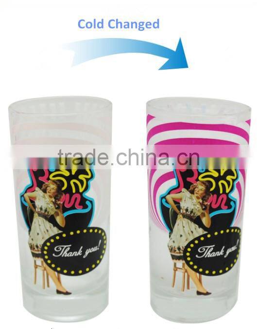 glass cup picture color changing magic cup