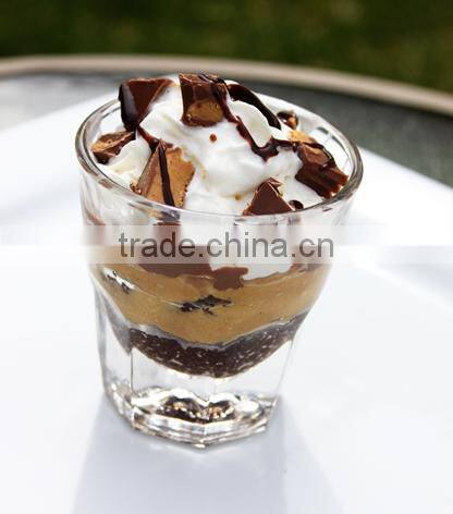 High Quality clear glass ice cream cup