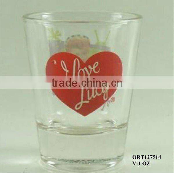 hot sales clear shot glass cup for wholesale