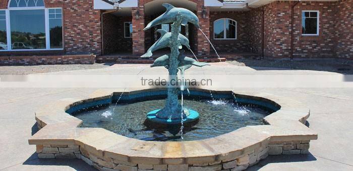 High Quality Garden Decoration Outdoor Dolphin Water Fountain