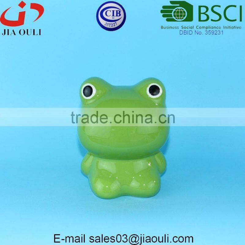 BSCI Audit Factory decorative ceramic Snail Coin Bank, kids gifts money box