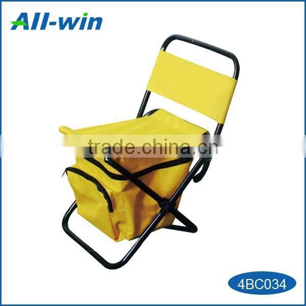 modern popular cheap portable folding user-friendly camping bag stool with backrest