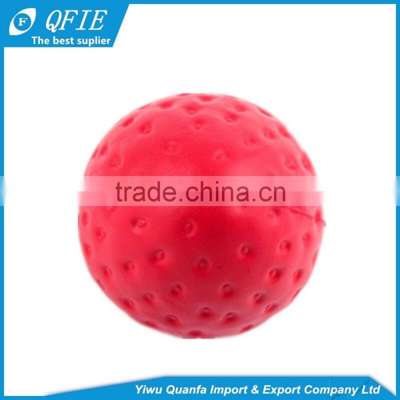 Promotional 11.5CM PU foam big Strawberry Kawaii Jumbo Squishy Slow Rising toy for kids