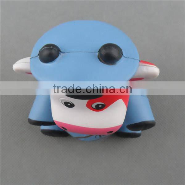 pu promotional cheap gifts cow shaped animal stress toy