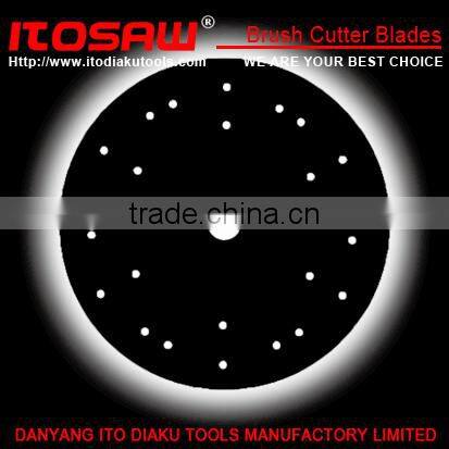 ITO-B-30 Mower blade for Grass trimmer blade SK-5 material size from 230mm to 600mm, thickness from 1.0mm to 3.0mm