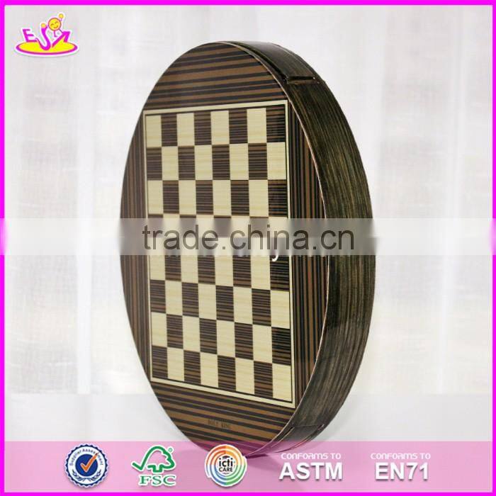 2017 New design children educational game wooden chess board W11A054