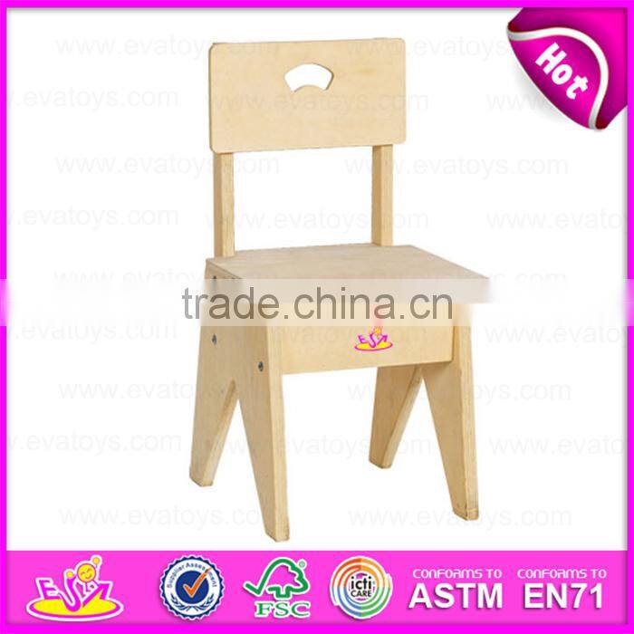 Hot new product for 2015 wooden chair wooden study kid chair,Cute wooden chair for children,High quality wooden chair W08G029