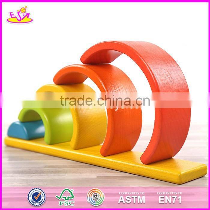 2017 New design best educational blocks wooden kids construction toys for sale online W13A135