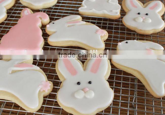 Novelty rabbit shape stainless steel cookie cutter custom mold design cookie press mold