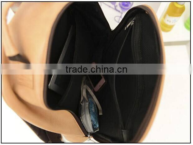 Fashion new style school leather bag for laptop
