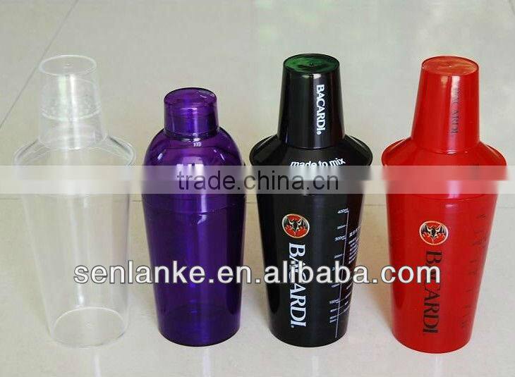 plastic shaker, shaker cup,Plastic Wine Cocktail Shaker Cup