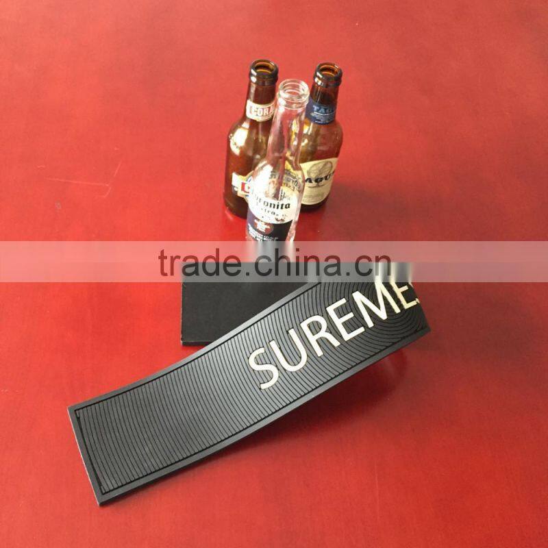 factory price 3D logo printed pvc bar mat