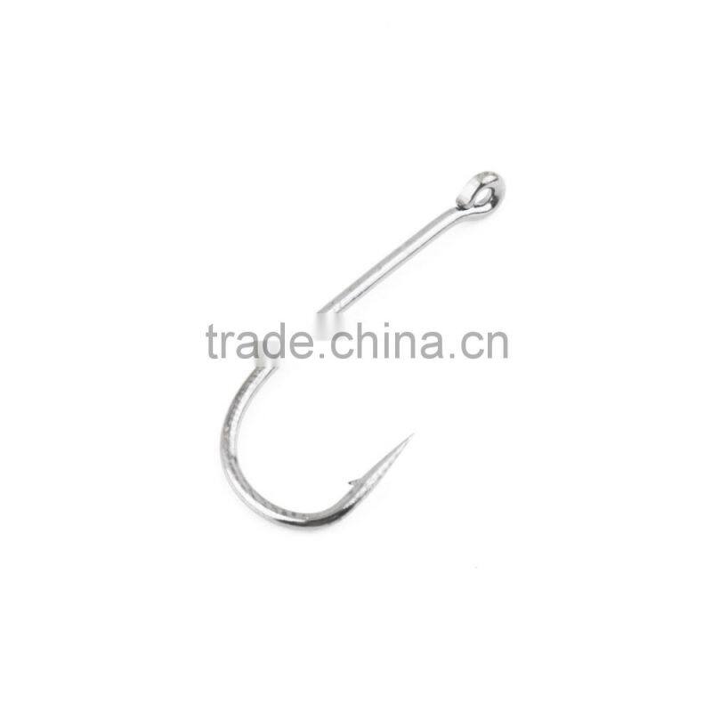 100 Pcs/lot New Arrival Black Silver Fishing 10 Sizes 3# - 12# Steel Hook Comes with Carry Box