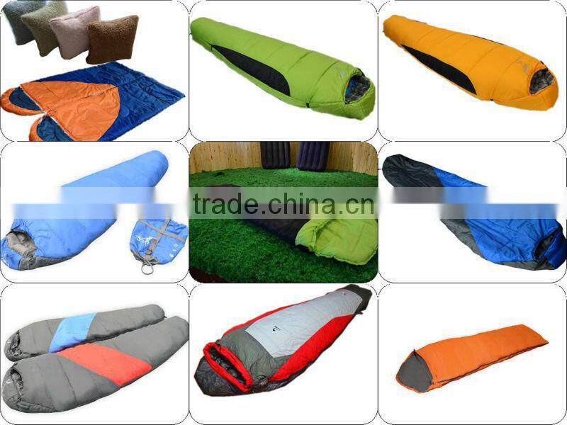 Mummy style down sleeping bag for hunting in cold weather
