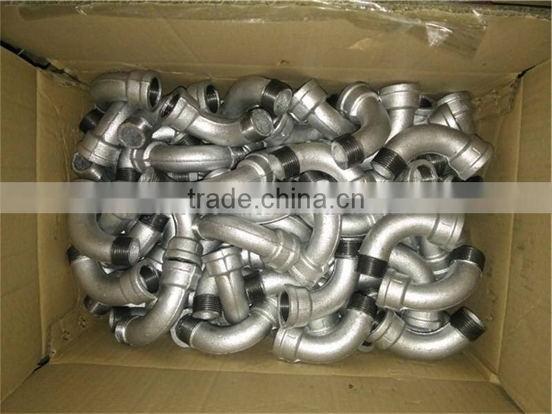 SON Brand Male Black Malleable Iron Pipe Fitting Nipple