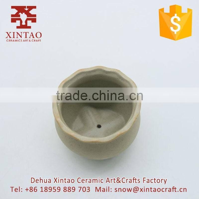 Wholesale Bowl Shape Flower Pot Ceramic Pot For Home Decor Office Succulents