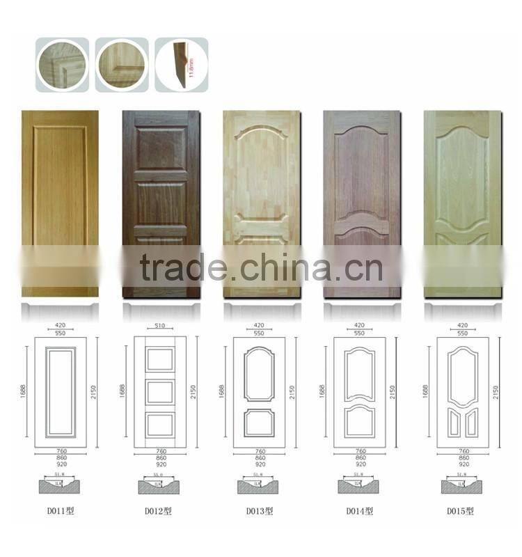 Plywood Molded Zabra Wood Door Skin