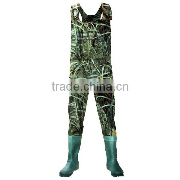 good Chest neoprene wader, nylon pvc fishing wader