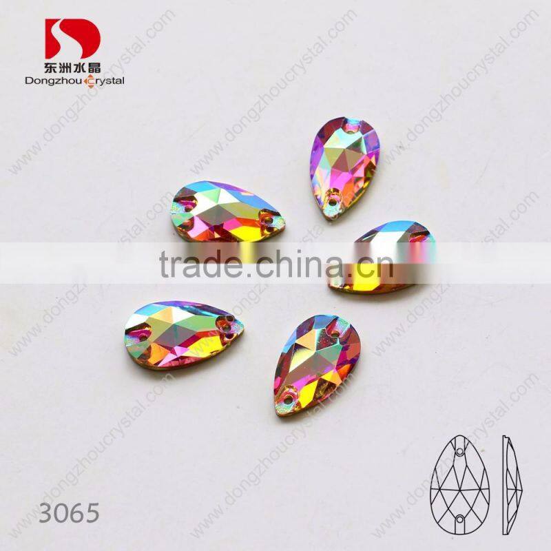 Decorative drop sewing on crystal stones rhinestones on clothing