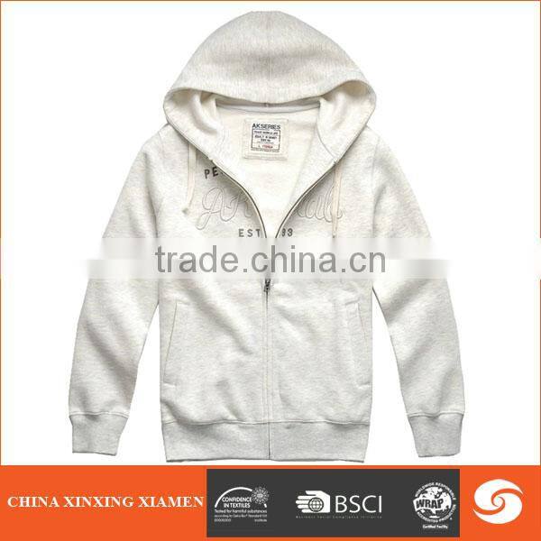Hot sale knitting pattern open front Pure Cotton New Design Men Hoodies for Spring
