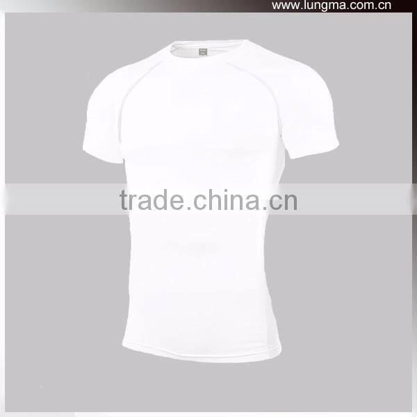 Dry Fit Compression Shirts Rashie Blank MMA Rash Guard