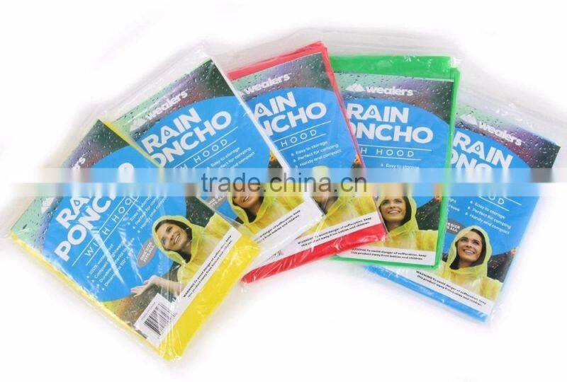 new arrival Promotional disposable raincoat rain poncho for children