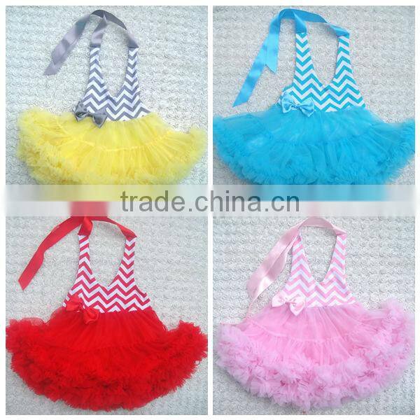 Newest kids wholesale chevron maxi dress