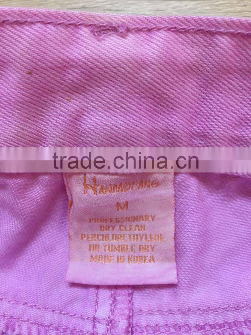 GZY factory in guangzhou reipped women jeans pants