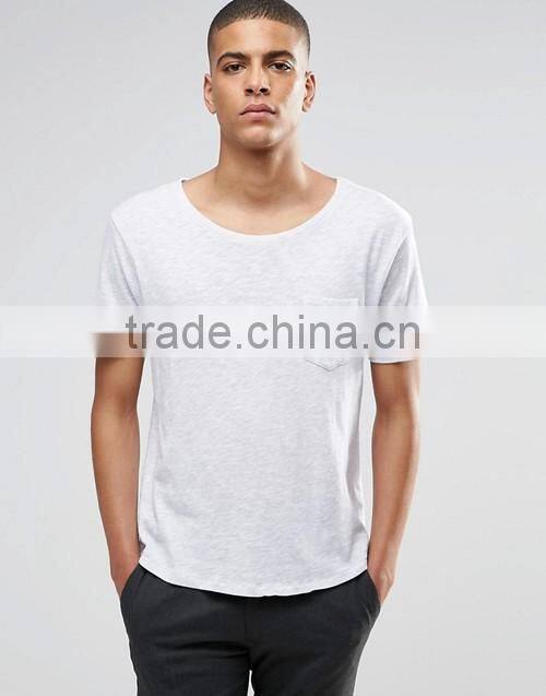 Men high quality chest pocket o-neck short sleeves t-shirt manufacturers
