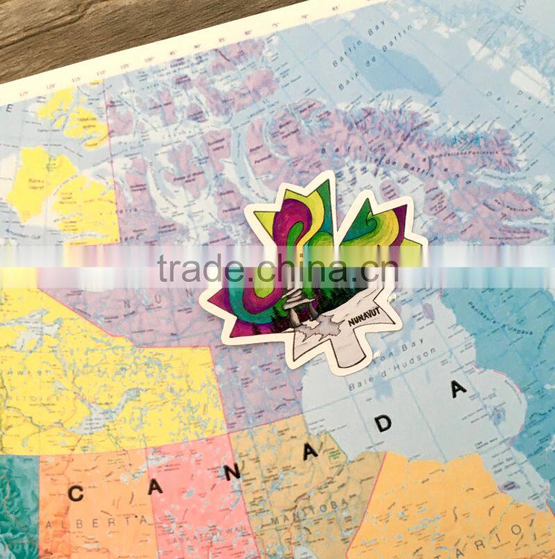 Custom high quality embroidered Canadian maple leaf patch for clothes embroidery patch made in china choose size/color