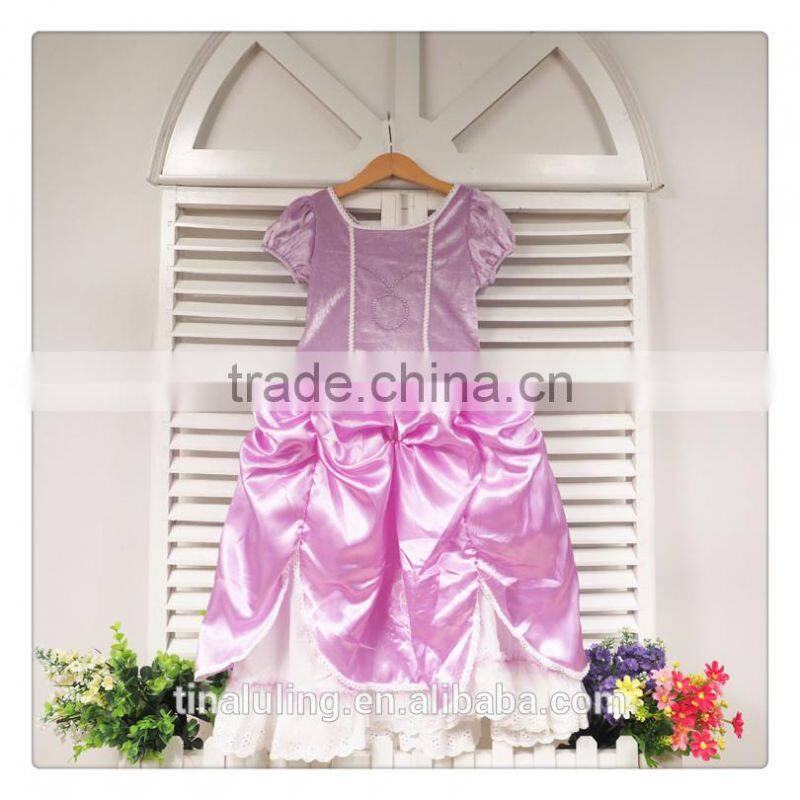 2015 new baby girls elegant dress kids wedding dress children clothes party wear costume
