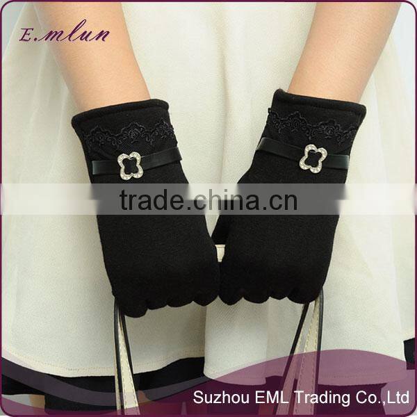 New Design Ladies Winter Smart Phone Touch Screen Gloves