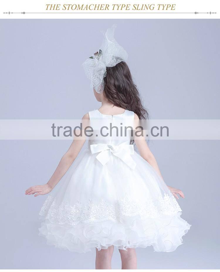 NEW Princess Flower Girl Dress Appliques Wedding Prom Ball Gowns Birthday Communion Kids TuTu Dress
