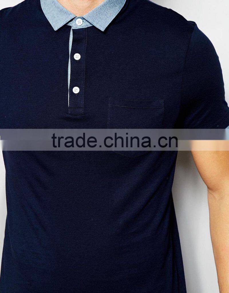 High quality plain dyed Short sleeve 100% Cotton Polo Shirt wholesale china