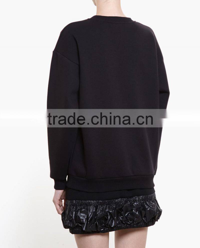China Suppliers OEM Customized Embroidery Sweatshirt Solid Hoodies and Sweatshirts