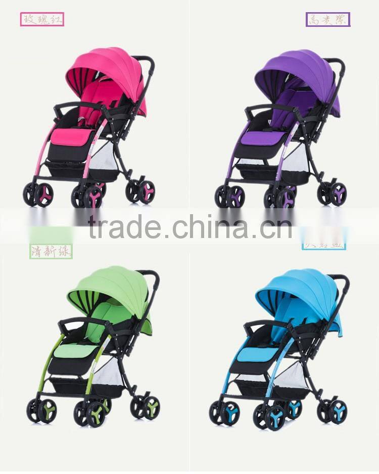 Wholesale Easy Folding Light Weight High View 2 in 1 Classic Baby Strollers Pram