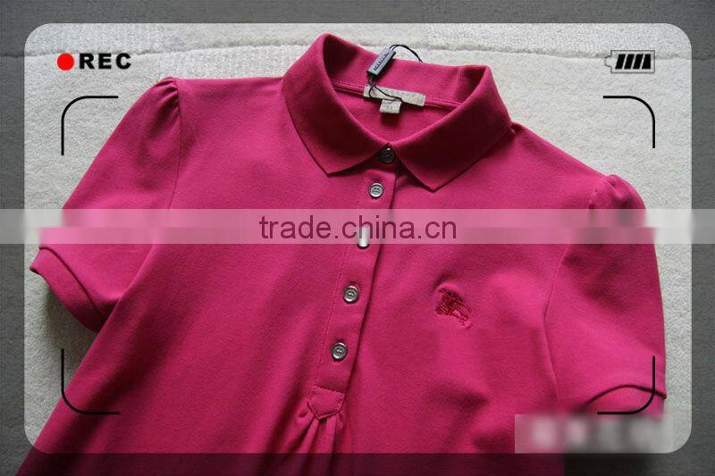 Ladies Fashion Jersey Polo Dress shirt 201309